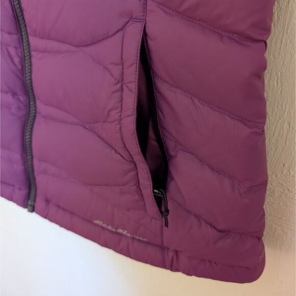 Eddie Bauer Full Zip Down Puffer Vest Women's S Purple Nylon Outdoor Winter - Picture 3 of 7